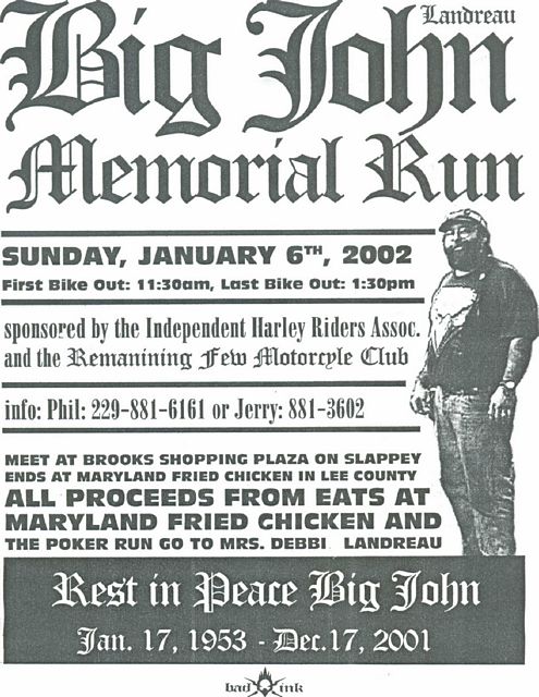 "Big John" Landreau Jan 17,1953- Dec 17, 2001